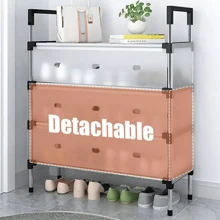4/5/6/7 Tier Cabinet Storage Organiser Shoe Rack Stand Holder W Dust-Proof Cover