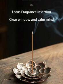 1PC/Three Layer Lotus Jack Incense Burner, Suitable For Home Aromatherapy And Meditation Meditation, Living Room, Bedroom, Study Decoration, Horror, Autumn, Winter, Holidays, Festivals. Gifts Birthday Graduation