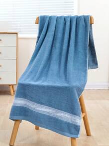 1pc Faux Pearl Pattern Minimalist Bath Towel, Bathroom Accessory, Soft Hand Towel, Thick Absorbent Bath Towel, Suitable For Bathroom, Gym, Hotel, Beach, Daily Essential, Perfect Gift For Home, Travel, Valentine's Day, Mother's Day