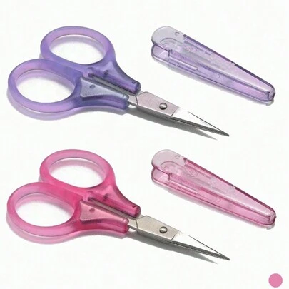 1 chiếc kéo thủ công - Có vỏ bảo vệ, kéo cắt giấy thủ công, lý tưởng cho thêu thùa và cắt giấy tinh tế, phù hợp cho thủ công, DIY và sử dụng hàng ngày - Tuyệt vời cho trường học, văn phòng và du lịch