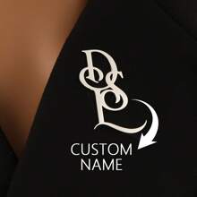 1pc Personalized Stainless Steel Custom Name Letter Brooch, Initials Brooch Pin, Women's Fashion Accessories For Clothing, Perfect Gift For Women