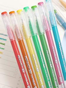 Set de stylos de papeterie mignons de 19 couleurs, idéal pour les notes artistiques, la peinture, le dessin, le coloriage, le surlignage, le marquage. Convient pour les journaux et les artisanats DIY pour la rentrée scolaire