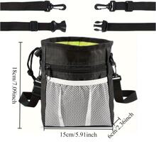 Pets First Dog Treat Training Pouch - Treat Bag For Kibble, Food, Toys, Accessories With Built-In Poop Bag Dispenser - Holder For Small, Medium & Large Dogs & Puppies With Multiple Ways To Wear - Multicolor - View 3