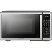 Chefman Horno De Microondas 0.7 Pies Cúbicos 6 Menús Automaticos de 700 vatios con 10 niveles de potencia, modo ecológico, memoria, función de silencio, bloqueo de seguridad infantil - Acero Inoxidable - Ver 1