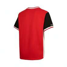 Mitchell & Ness Lifestyle Kurzarm Rippstrick-Rundhals-T-Shirt TMN13S39-BLK, unisex