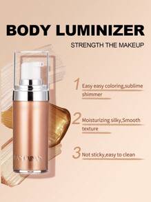 HANDAIYAN Highlighter Body Lotion: Brightening Serum For Long-Lasting, Natural-Looking Glow-Perfect For Summer Beaches, Pool Parties, Halloween, And Christmas Gifts. Ideal As A Gift For Birthdays, Valentine's Day, And Mother's Day. A Must-Have For Wild Parties - 銅色 - 查看 4