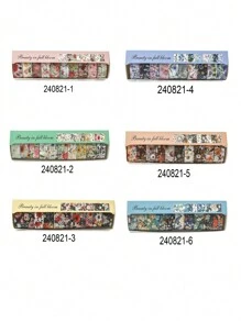 10 Rolls Of Vintage Bright Floral Pattern Washi Tape Set - Beautiful DIY Decorative Self-Adhesive Strips For Scrapbook Diary Decoration Washi Tape, Handmade Gifts For Friends Back To School