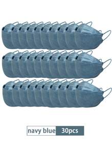 10 件/30 件/50 件 KF94 一次性口罩，彩色 3D 鱼型口罩，4 层防护口罩，适用于成人男女