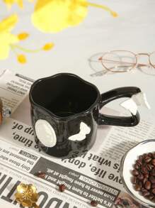 1 Peça Caneca Cerâmica 3D de Borboleta, Adequada para Água, Café, Leite, Xícaras de Chá, Presentes Personalizados, Presentes para Mulheres, Presentes para Mães, Presentes de Aniversário