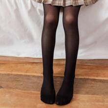 1pc Girls White Tights, Thin Leggings For Spring & Summer, Dance Pants, Princess & School Style, Cute Rabbit Pattern, Silky Breathable Comfortable, Suitable For Birthday, Dance Party, Holiday Gift, Back To School, Travel, Daily Wear - White - View 9