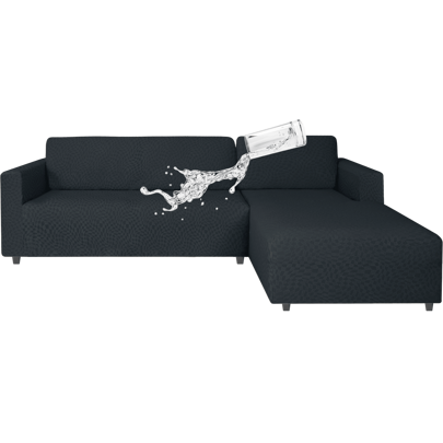 CYCMACO Copridivano Con Penisola A Sinistra Destra, Elasticizzato Copridivano Angolare, Copridivano Chaise Longue, Sofa Cover a Forma di L