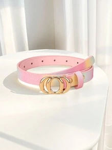 1 pièce Nouvelle ceinture fine pour enfants, ceinture de pantalon en PU de haute qualité comme décoration pour jeans et robes