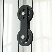 SPORTNOW 3 In 1 Smith Machine, Multi-Functional Power Cage With Dual Cable Pulley System, Chest Press Station, 17-Level Squat Rack And Barbell Bar, Home Gym System - Black - View 9