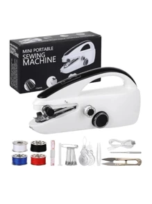 Hand-Held Sewing Machine, Mini Portable Electric Quick Sewing Tool For Beginners, Cordless And Battery Powered, Includes Accessory Kit, Perfect For DIY Projects On Home, Travel, Clothing And Fabric - Multicolor - View 7