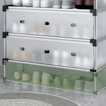 4/5/6/7 Tier Cabinet Storage Organiser Shoe Rack Stand Holder W Dust-Proof Cover