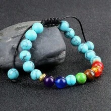 Natural Stone Wire 7 Chakras Approx. Crafts Protection Guides - 7 個脈輪 - 查看 6