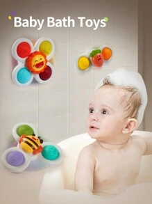 WeRein 1 Suction Cup Rotating Baby Toy 12-18 Months Old, 1-3 Years Old Baby Rotating Top Sensory Toy, Baby Teasing Dent Toy, 1-2 Year Old Boys And Girls Christmas Birthday Gift Toy Baby Toy, Toddler Toy, Sensory Toy, Toy, Christmas Halloween Thanksgiving Baby Toy, Dent, Baby Game, Baby Toy, Baby Toy