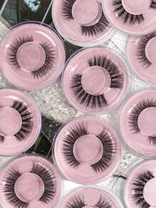 MAGEFY 20Pairs CC Curl Natural Cross Full Mixed Style False Eyelashes,Mix Four Styles,Fluffy Slim For Everyday Use Manga Eyelashes,Travel Essentials - 黑色 - 查看 7