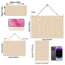 Charming 'Nice Woman And Old For Man' Wooden Sign - Perfect For Home, Bar, Cafe & Garage Wall Decor | Vintage Plaque With Flax Rope Hanger Included - Multicolor - View 2