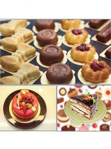 100 件迷你金色圆形硬纸慕斯蛋糕底座，纸杯蛋糕纸板蛋糕板，婚礼生日派对甜点展示托盘