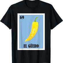 Funny Mexican Food Design - El Guero T-Shirt - Black - View 1