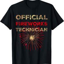 Camiseta del 4 de julio de Fireworks Manager - Negro - Ver 1