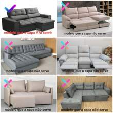 PROTECTIVE COVER FOR 2-SEATER RETRACTABLE SOFA - Xám - Xem 3