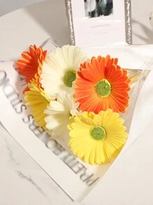 3 件/套人造非洲菊、百合、花朵、向日葵花束,配 45 厘米黄丝带,37 厘米/14.57 英寸,PU 材料,适用于春季装饰、派对、野餐、宿舍、办公室、节日和生日派对、家庭、酒店、餐厅、卧室、婚礼装饰