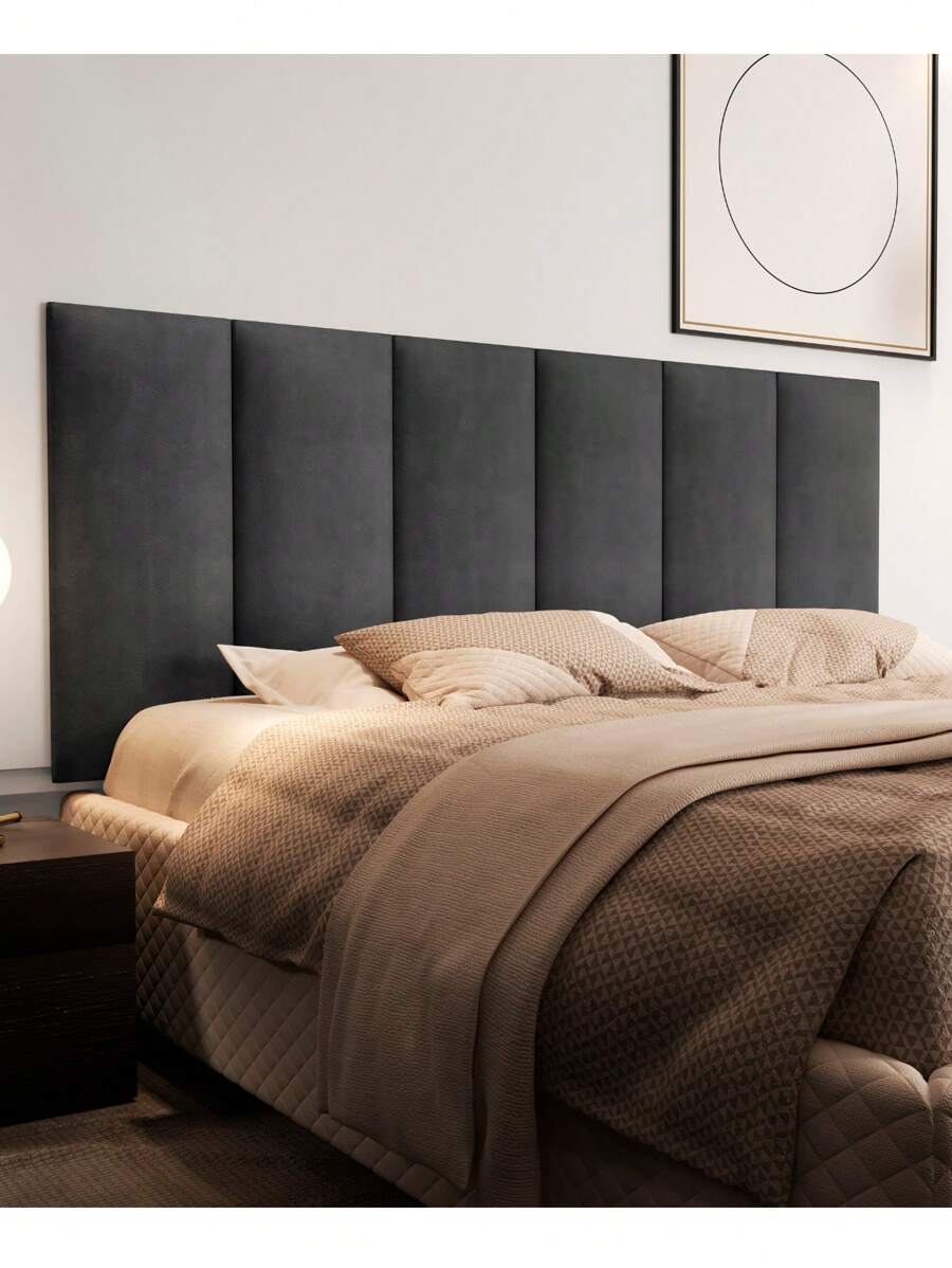 Painel Cabeceira Cama Box Queen Capitonê Estofada 160 cm Várias Cores - Cinza - Visão 1