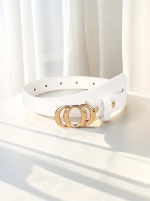 1 pièce Nouvelle ceinture fine pour enfants, ceinture de pantalon en PU de haute qualité comme décoration pour jeans et robes