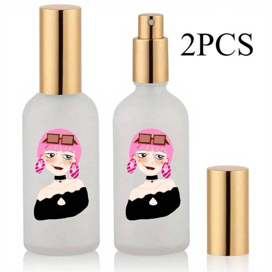 2/1pc 100ml Glass Spray Bottles, 3.4oz, Empty Perfume Spray Bottles, Fine Mist Sprayer