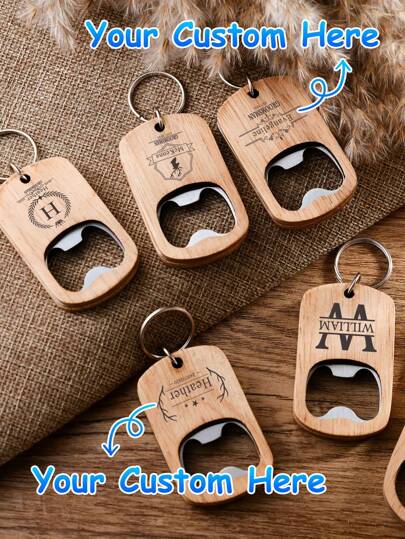 Personalized Engraved Groomsmen Gifts Wooden Bottle Opener, Personalized Bottle Opener, Wedding Party Gifts, Bottle Opener Best Men Gifts, Wedding Gift, Valentine's Day Gifts