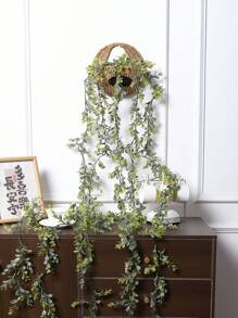 1 件/3 件人造黄杨花环，68.9 英尺绿色藤蔓，假塑料悬挂植物，无需电力，非常适合婚礼、家庭聚会、派对墙壁装饰 - 綠色 - 查看 1