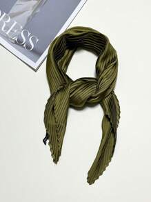 新款簡約純色方巾，70cm壓花絲巾，適用於女性，多功能、萬能，可作腰帶、髮帶、頸巾或時尚頸巾。巾帶，頭帶，髮箍，讓您的造型更加華麗。 - 多色 - 查看 40