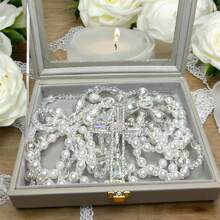 Lazo De Boda Mancuerna Matrimonio Con Estuche Incluido 100% Cristal Importado Garantizado - Modelo 7 caja gris - Ver 3