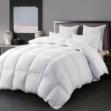 White Duck Down Duvet Full Size Heavyweight For Winter Duck Down Duvet Insert With 3D Baffle Box Design, High Fluffy And Ultra Soft Feather Down Duvet With Down Filled Luxurious Hotel Style Bedding Comfort Extra Warmth - 白色 - 查看 3