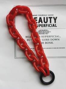 1pc Minimalist & Fashionable Acrylic Leopard Print Multi-Color Chain Key Chain, Phone Chain, Bag Charm Decoration, Suitable For Daily Wear, Commemorative, Multi-Occasions Car Accessories School Cute Goth Y2k Halloween Accessories Teachers Day Christmas Gift Ideas Bag Accessories Lanyards With Id Holder Car Accessories Bag Charms