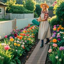 242 CM X 43 CM Garden Pathway Patio Roll Out Straight Walkways-Coffee - Coffee Brown - View 4