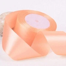 5 Rollos Liston Satinado Para Rosas Eternas Moños Navidad Regalos Decoraciones Manualidades 110 Metros 5 Piezas De 4 Cm Color Morado Rojo Rosa Dorado Beige Durazno Fiucsa Verde W5899 DURAZNO - Naranja Coral - Ver 6