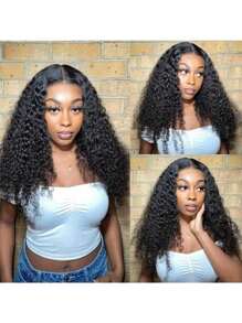200% Density Deep Wave V Part Wig Human Hair No Leave Out Brazilian Glueless Curly Wave Upgrade U Part V Part Wigs For Women Human Hair Natural Color Curly Human Hair For Women Unprocessed Brazilian Virgin Glueless Human Hair V Part Wig Straight Human Hair Wigs Natural Color 22-28 Inches Water Wave Wig