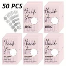 50 Stück Rubbelkarten, leere Danke-Geschenkgutscheine, perfekt für kleine Unternehmen, Restaurants, Spas, Schönheitssalons, Salons, Geburtstage, Urlaubsgeschenke, Hochzeits-Brautspiele und allgemeine Feierlichkeiten - Verschiedenfarbig - Übersicht 10