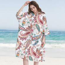 1 Piece Adult Surf Poncho Changing Robe With Hood And Sleeve Quick Dry Microfiber Wetsuit Changing Towel With Pocket For Surfing Swim Beach Pool Summer Wedding Home Bathroom Decor Back To School