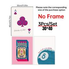 Bộ 3 tranh in hộp diêm màu nước, áp phích vải canvas diêm hợp thời trang, tranh tường hộp diêm cổ điển, tranh in thẩm mỹ màu hồng vui nhộn cho trang trí nhà chung cư - Nhiều màu - Xem 13