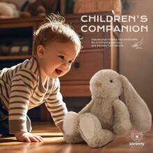Conejito de peluche suave - Conejito de Pascua de peluche para niños, bebés y adultos, regalo para baby shower, comodidad a la hora de dormir y decoración del hogar