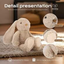 Conejito de peluche suave - Conejito de Pascua de peluche para niños, bebés y adultos, regalo para baby shower, comodidad a la hora de dormir y decoración del hogar