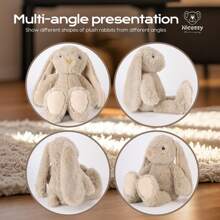 Conejito de peluche suave - Conejito de Pascua de peluche para niños, bebés y adultos, regalo para baby shower, comodidad a la hora de dormir y decoración del hogar
