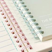 6 Cuadernos espirales: Tonos pastel minimalistas, citas inspiradoras, páginas rayadas, esenciales para tomar notas en clase, fáciles de pasar las páginas, artículos imprescindibles para el aula