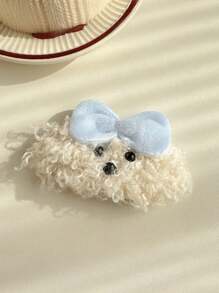 1 Piece Plush Teddy Dog Cute Bangs Hair Clip ,Hair Accessory, Claw Clips, Clips For Hair, Hair Slide, Hair Claws