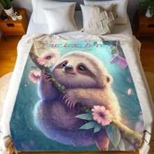 There Are Multiple Sizes To Choose From, One Independent Vacuum Package Featuring A Cute And Adorable Sloth Pattern, Paired With Flannel Blankets, Love, Custom Couples, Personal Art Or Custom Text And Names. It Is The Perfect Gift To Create A Festive Atmosphere And Style