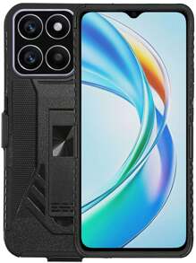 FUNDA USO RUDO CON CLIP REFORZADO O CON ANILLO PARA HONOR X5B - CLIP NEGRO - Ver 5